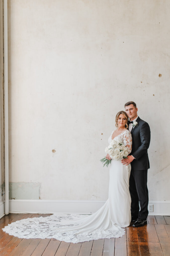 bride and groom portraits at excelsior in lancaster pennsylvania
