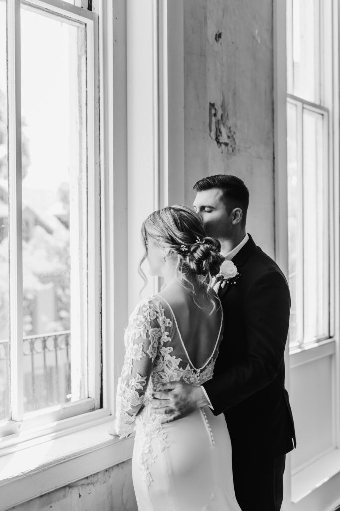 bride and groom portraits at excelsior in lancaster pennsylvania