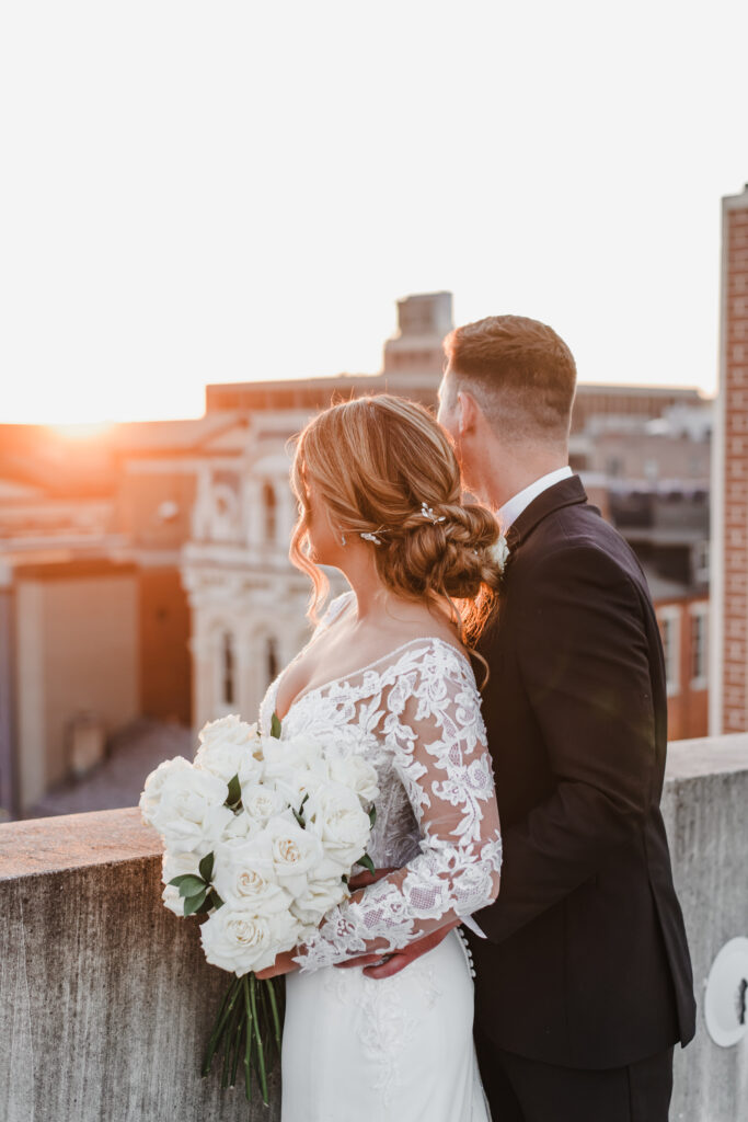 bride and groom portraits in lancaster pennsylvania
