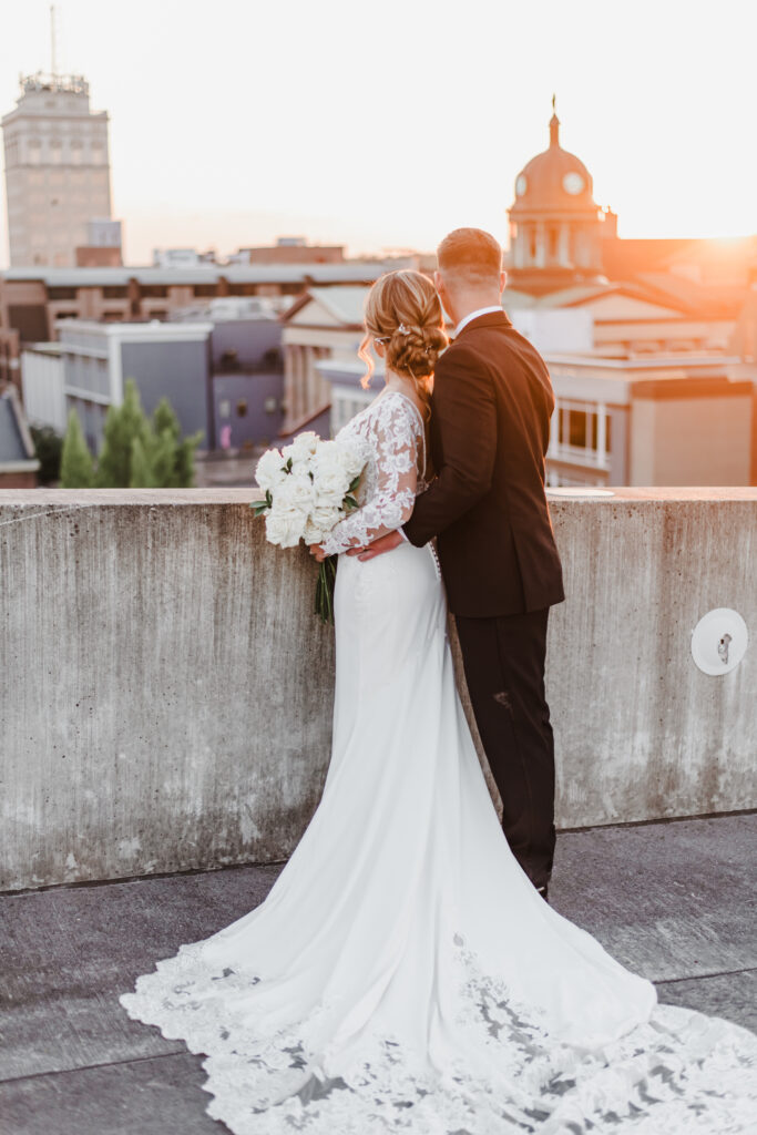 bride and groom portraits in lancaster pennsylvania