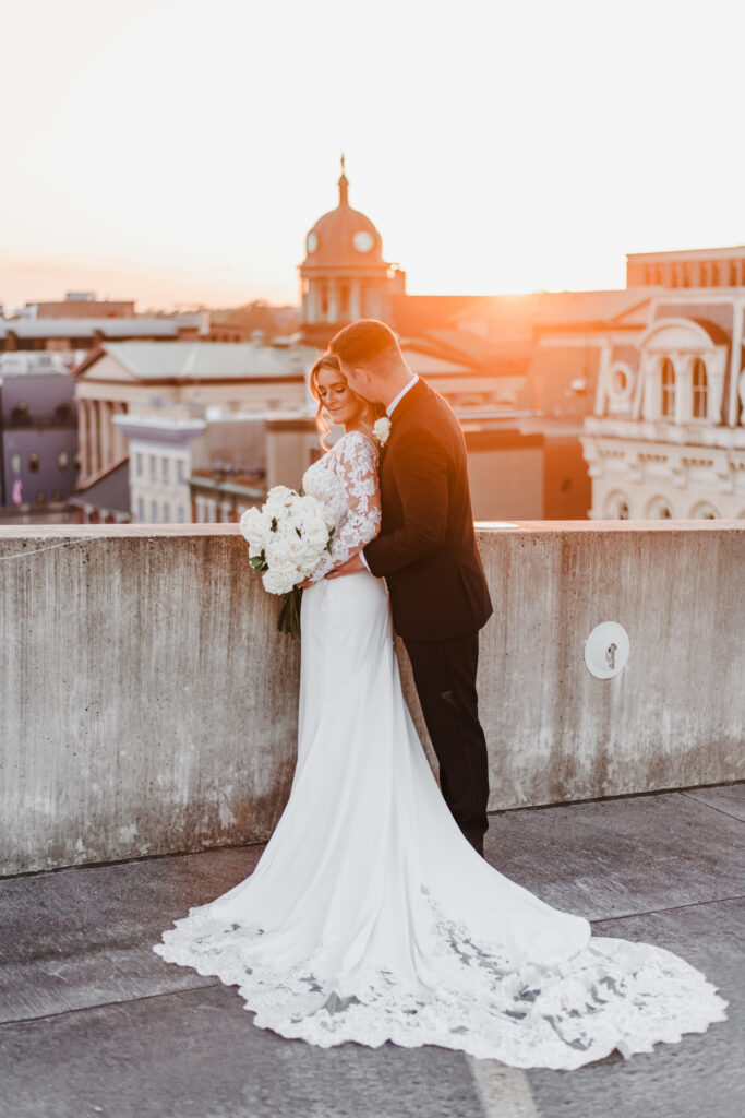 bride and groom portraits in lancaster pennsylvania